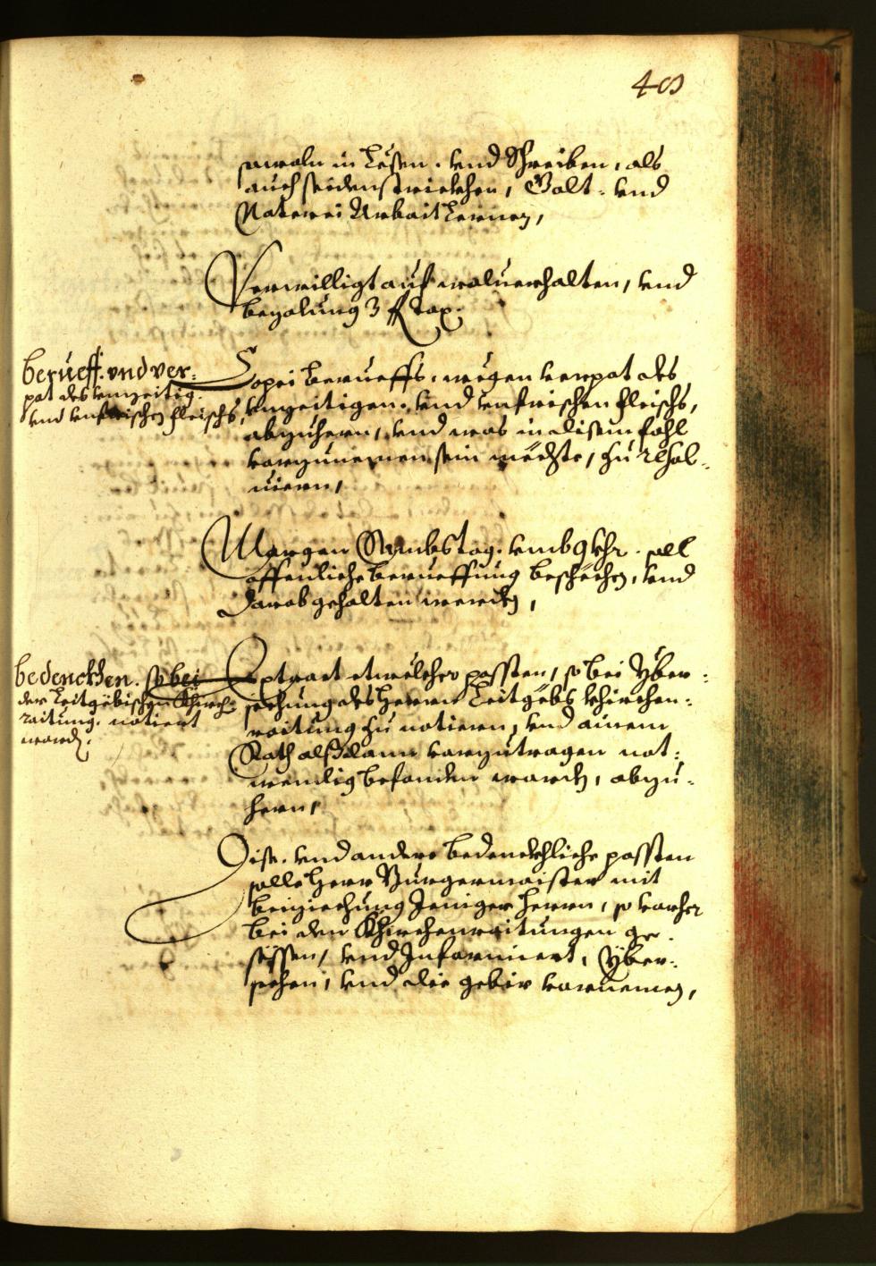 Stadtarchiv Bozen - BOhisto Ratsprotokoll 1661 