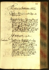 Stadtarchiv Bozen - BOhisto Ratsprotokoll 1661 - 