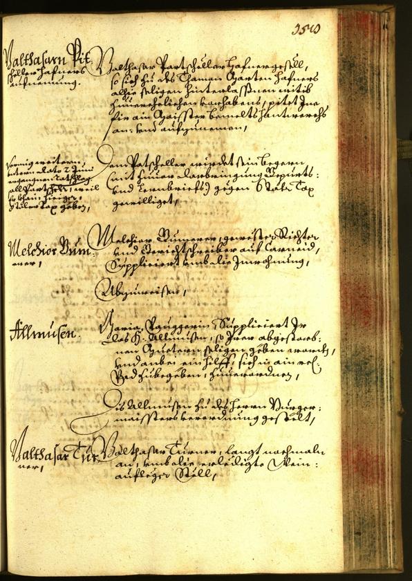 Stadtarchiv Bozen - BOhisto Ratsprotokoll 1662 