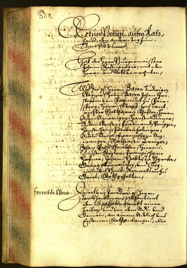 Civic Archives of Bozen-Bolzano - BOhisto Minutes of the council 1662 