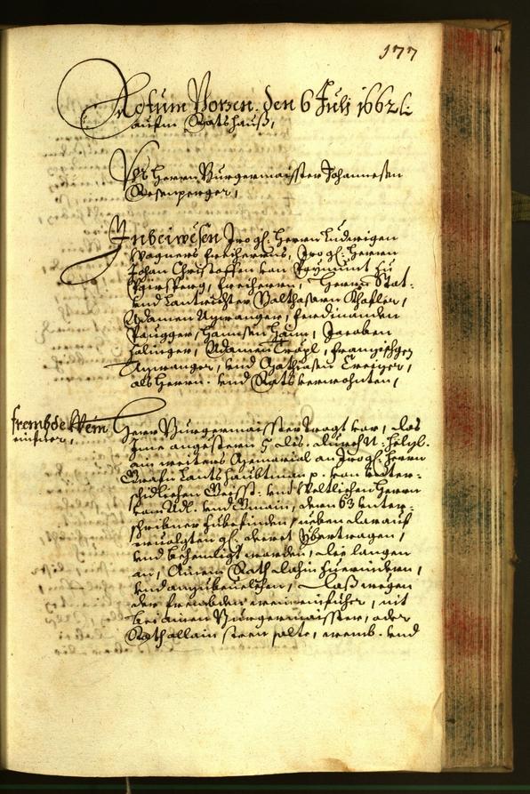 Archivio Storico della Città di Bolzano - BOhisto protocollo consiliare 1662 