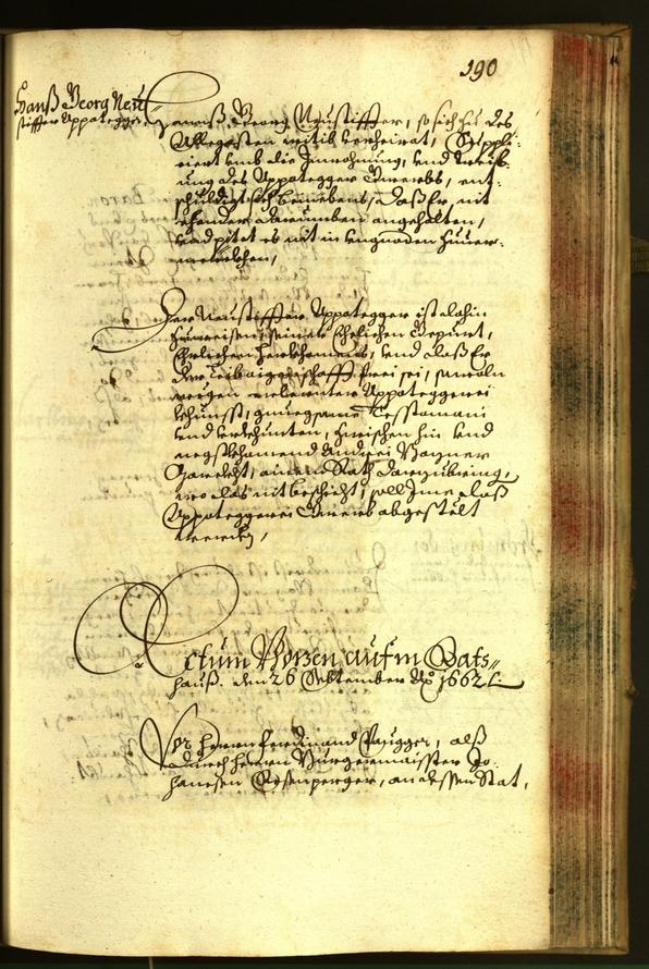 Civic Archives of Bozen-Bolzano - BOhisto Minutes of the council 1662 