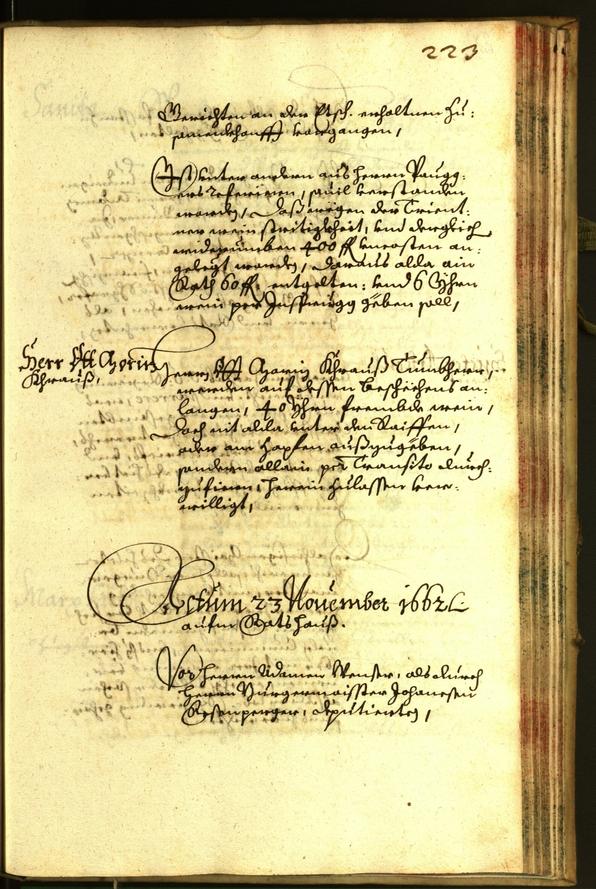 Stadtarchiv Bozen - BOhisto Ratsprotokoll 1662 