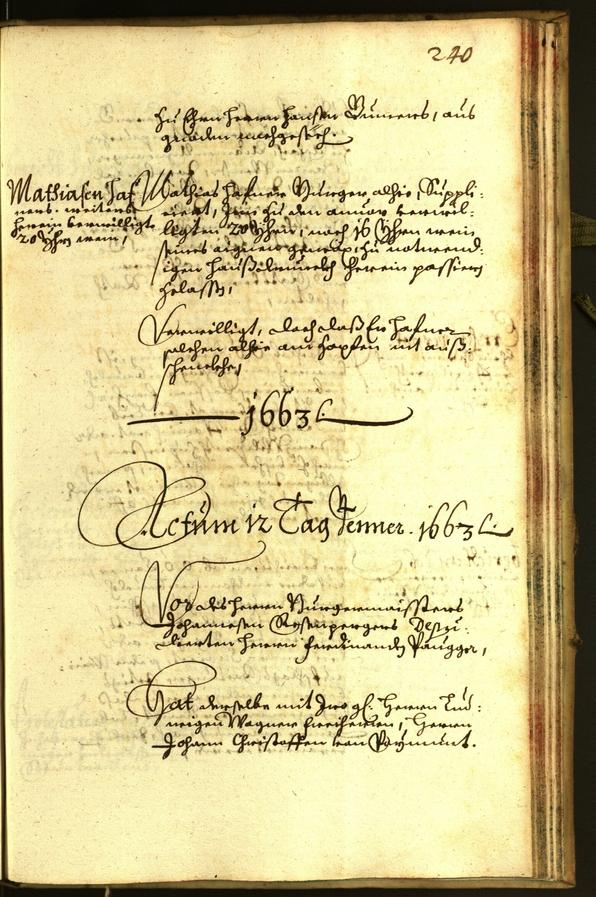 Civic Archives of Bozen-Bolzano - BOhisto Minutes of the council 1662 