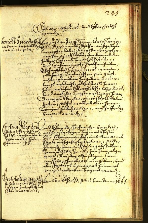 Stadtarchiv Bozen - BOhisto Ratsprotokoll 1662 