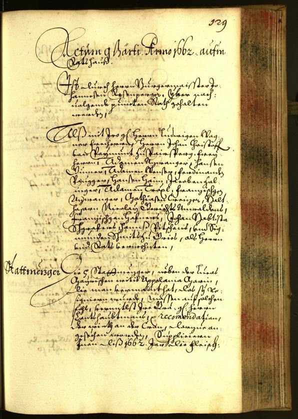 Civic Archives of Bozen-Bolzano - BOhisto Minutes of the council 1662 