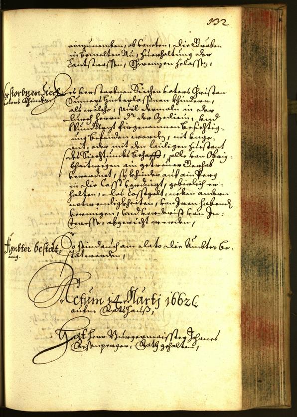 Stadtarchiv Bozen - BOhisto Ratsprotokoll 1662 