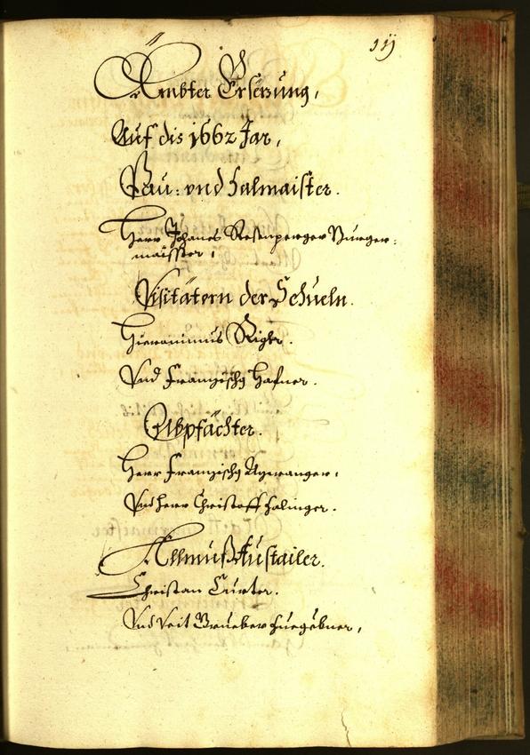 Stadtarchiv Bozen - BOhisto Ratsprotokoll 1662 