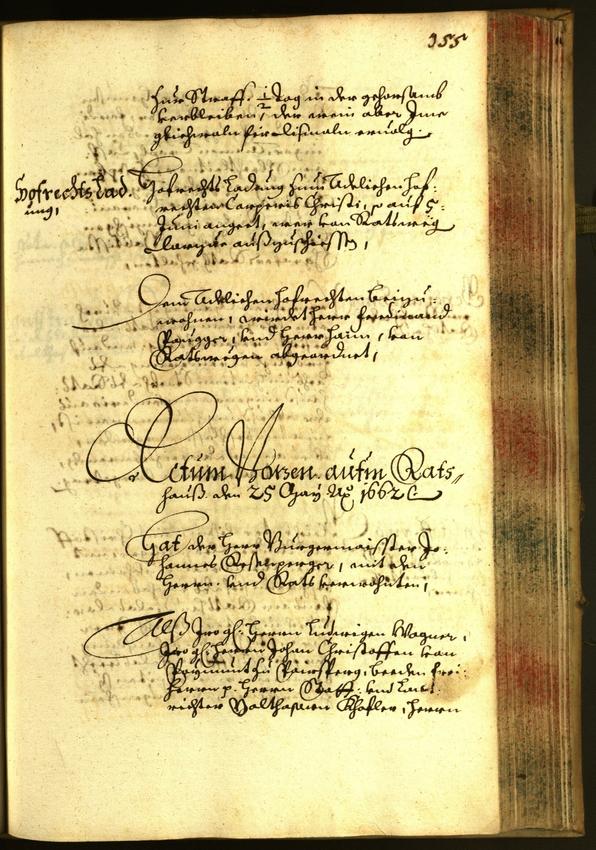 Civic Archives of Bozen-Bolzano - BOhisto Minutes of the council 1662 