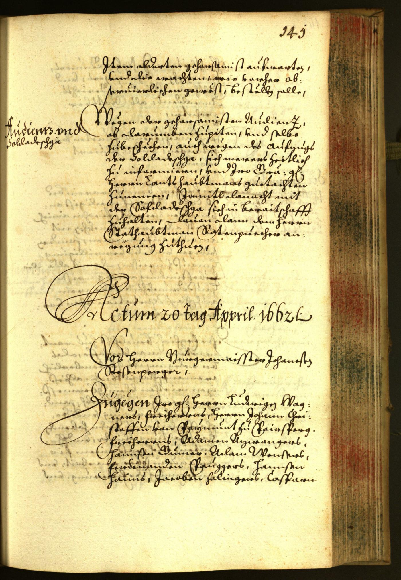 Stadtarchiv Bozen - BOhisto Ratsprotokoll 1662 