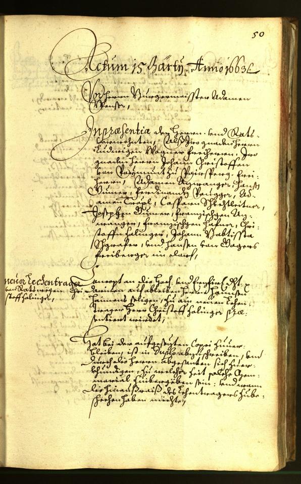 Civic Archives of Bozen-Bolzano - BOhisto Minutes of the council 1663 