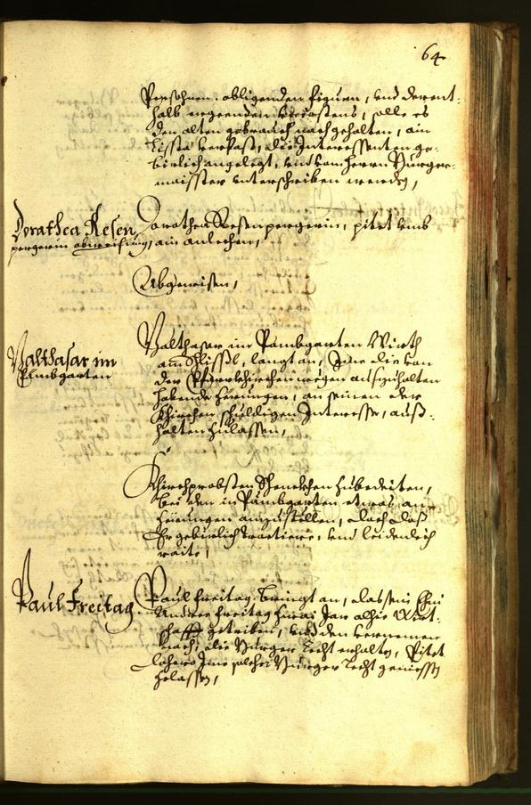 Stadtarchiv Bozen - BOhisto Ratsprotokoll 1663 