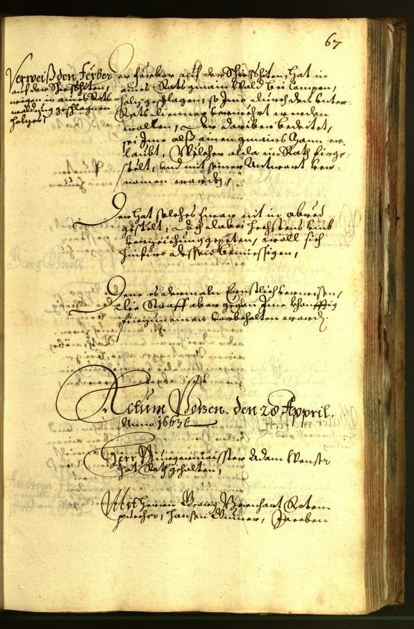 Civic Archives of Bozen-Bolzano - BOhisto Minutes of the council 1663 