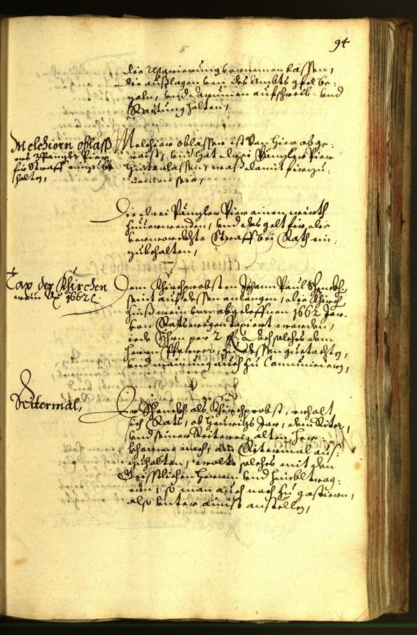 Stadtarchiv Bozen - BOhisto Ratsprotokoll 1663 