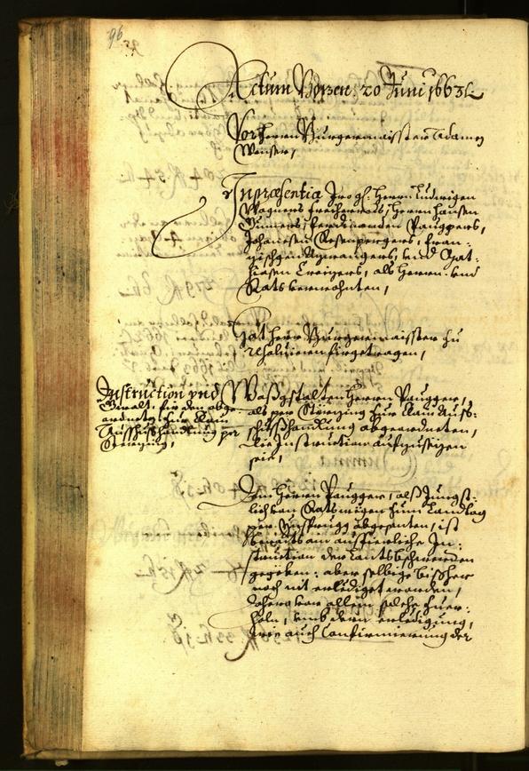 Civic Archives of Bozen-Bolzano - BOhisto Minutes of the council 1663 