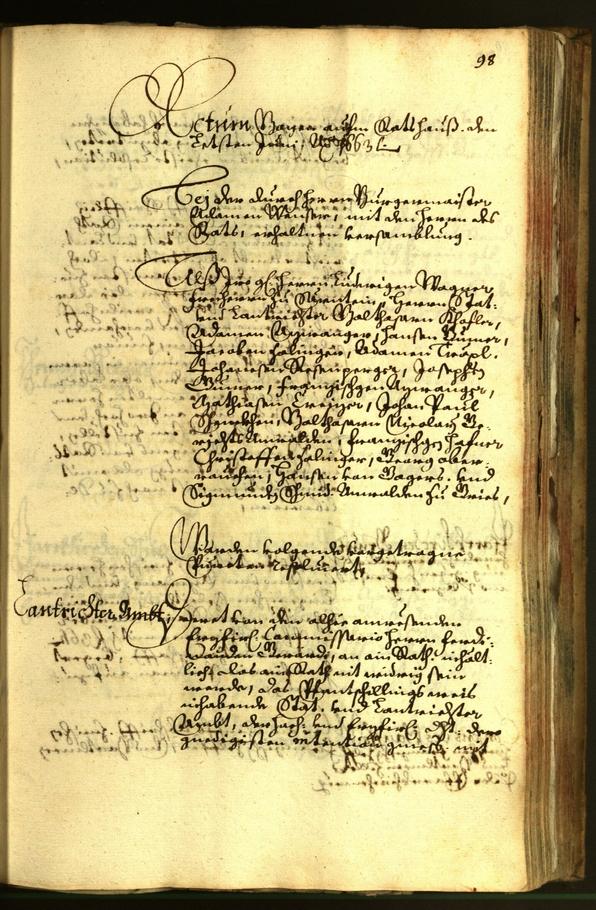 Archivio Storico della Città di Bolzano - BOhisto protocollo consiliare 1663 