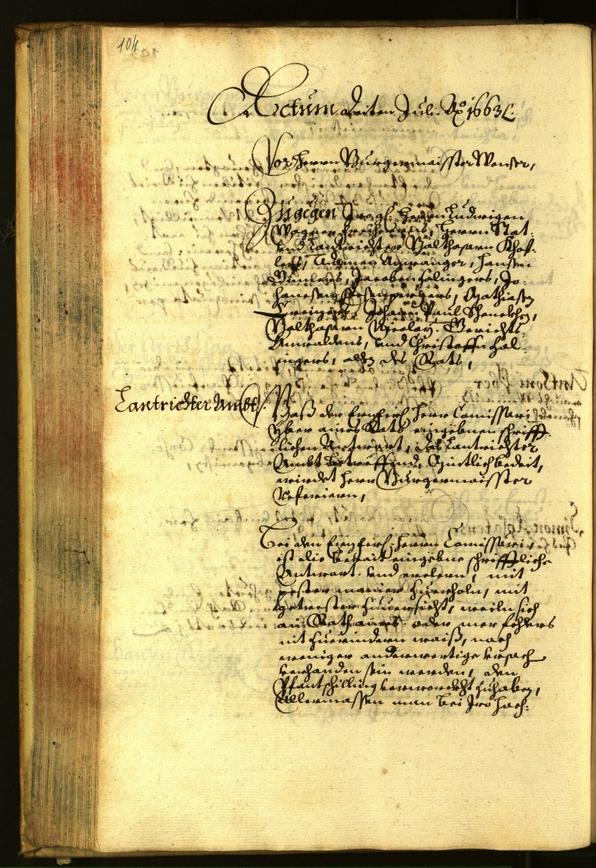 Civic Archives of Bozen-Bolzano - BOhisto Minutes of the council 1663 