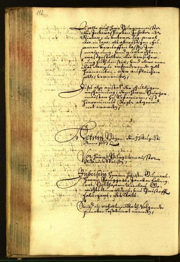 Civic Archives of Bozen-Bolzano - BOhisto Minutes of the council 1663 