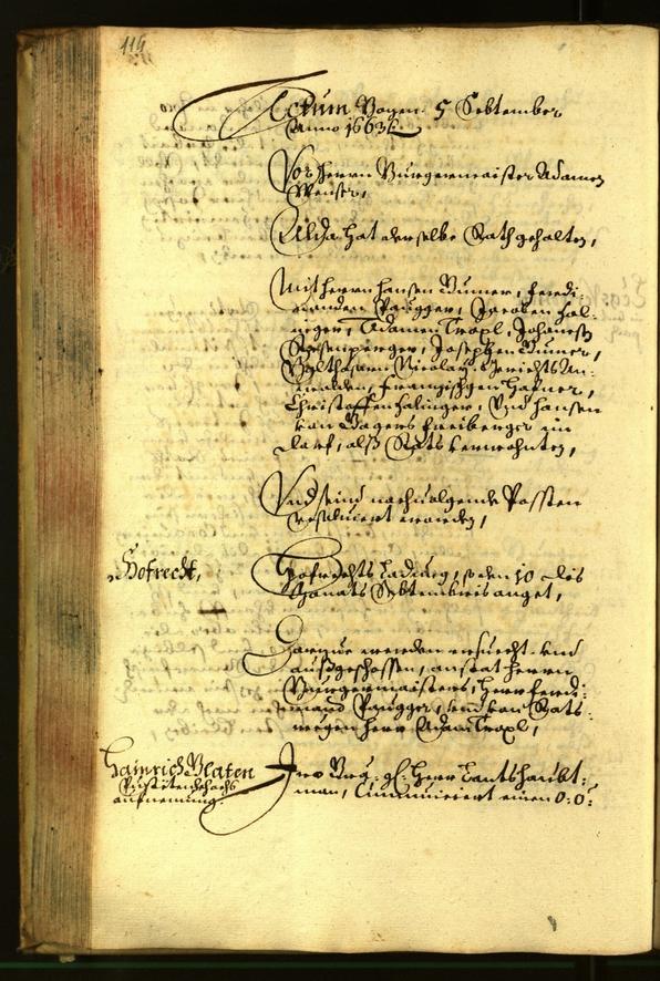 Civic Archives of Bozen-Bolzano - BOhisto Minutes of the council 1663 