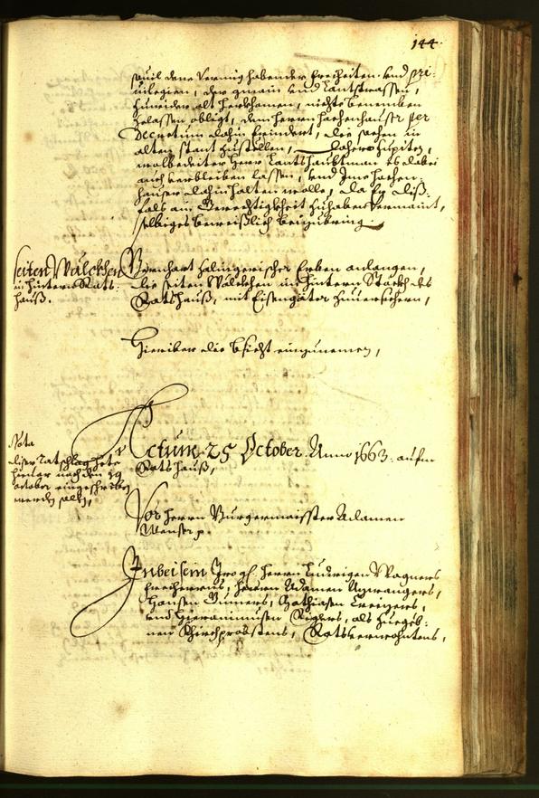 Civic Archives of Bozen-Bolzano - BOhisto Minutes of the council 1663 