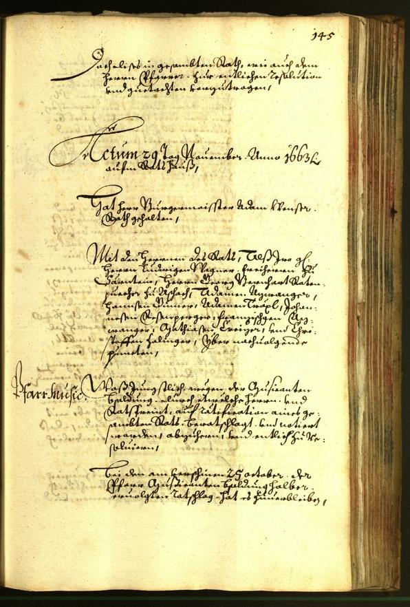 Civic Archives of Bozen-Bolzano - BOhisto Minutes of the council 1663 