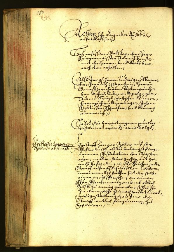 Civic Archives of Bozen-Bolzano - BOhisto Minutes of the council 1663 