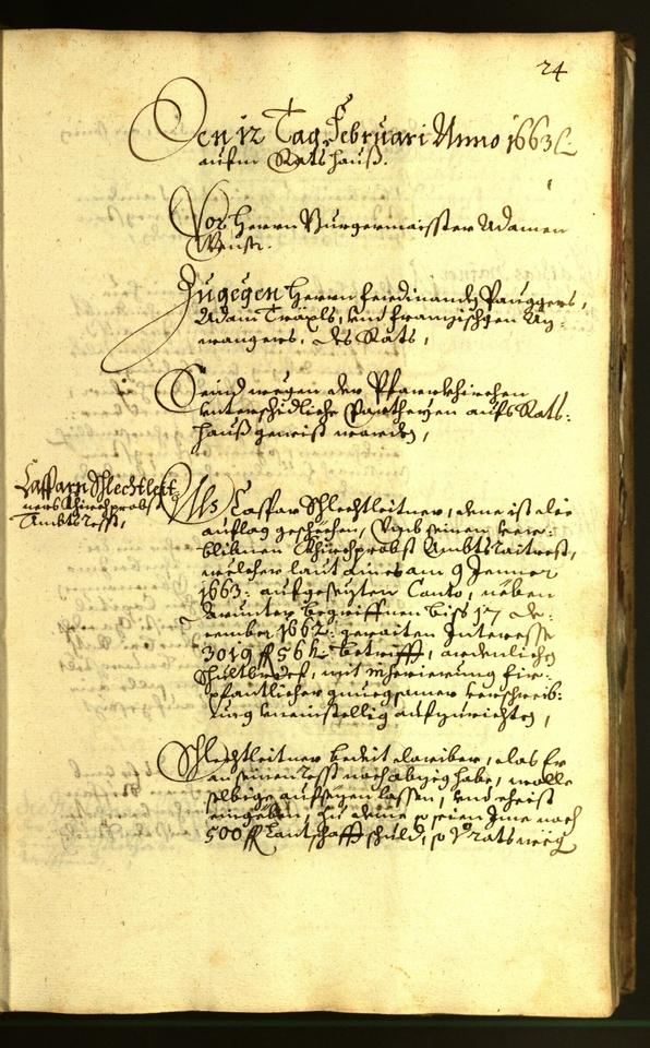 Civic Archives of Bozen-Bolzano - BOhisto Minutes of the council 1663 