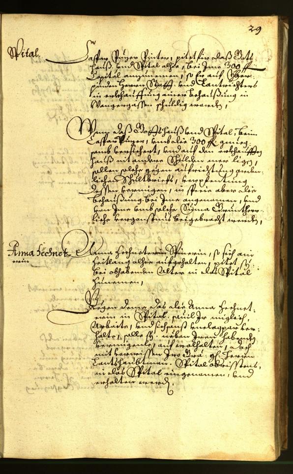 Stadtarchiv Bozen - BOhisto Ratsprotokoll 1663 