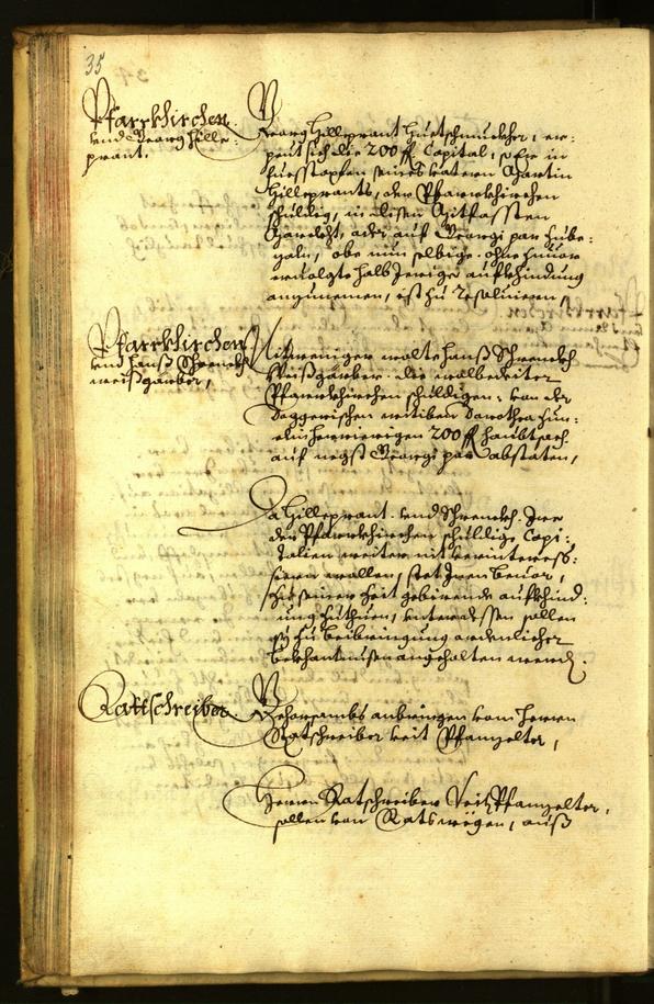 Stadtarchiv Bozen - BOhisto Ratsprotokoll 1663 