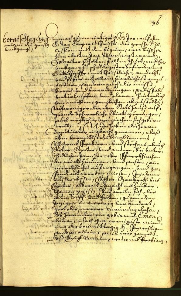 Civic Archives of Bozen-Bolzano - BOhisto Minutes of the council 1663 