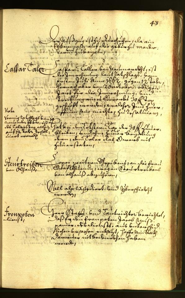 Archivio Storico della Città di Bolzano - BOhisto protocollo consiliare 1663 