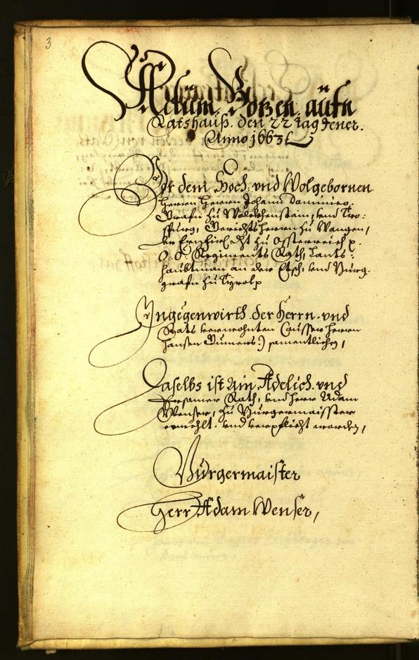 Civic Archives of Bozen-Bolzano - BOhisto Minutes of the council 1663 