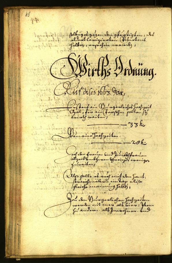 Stadtarchiv Bozen - BOhisto Ratsprotokoll 1663 