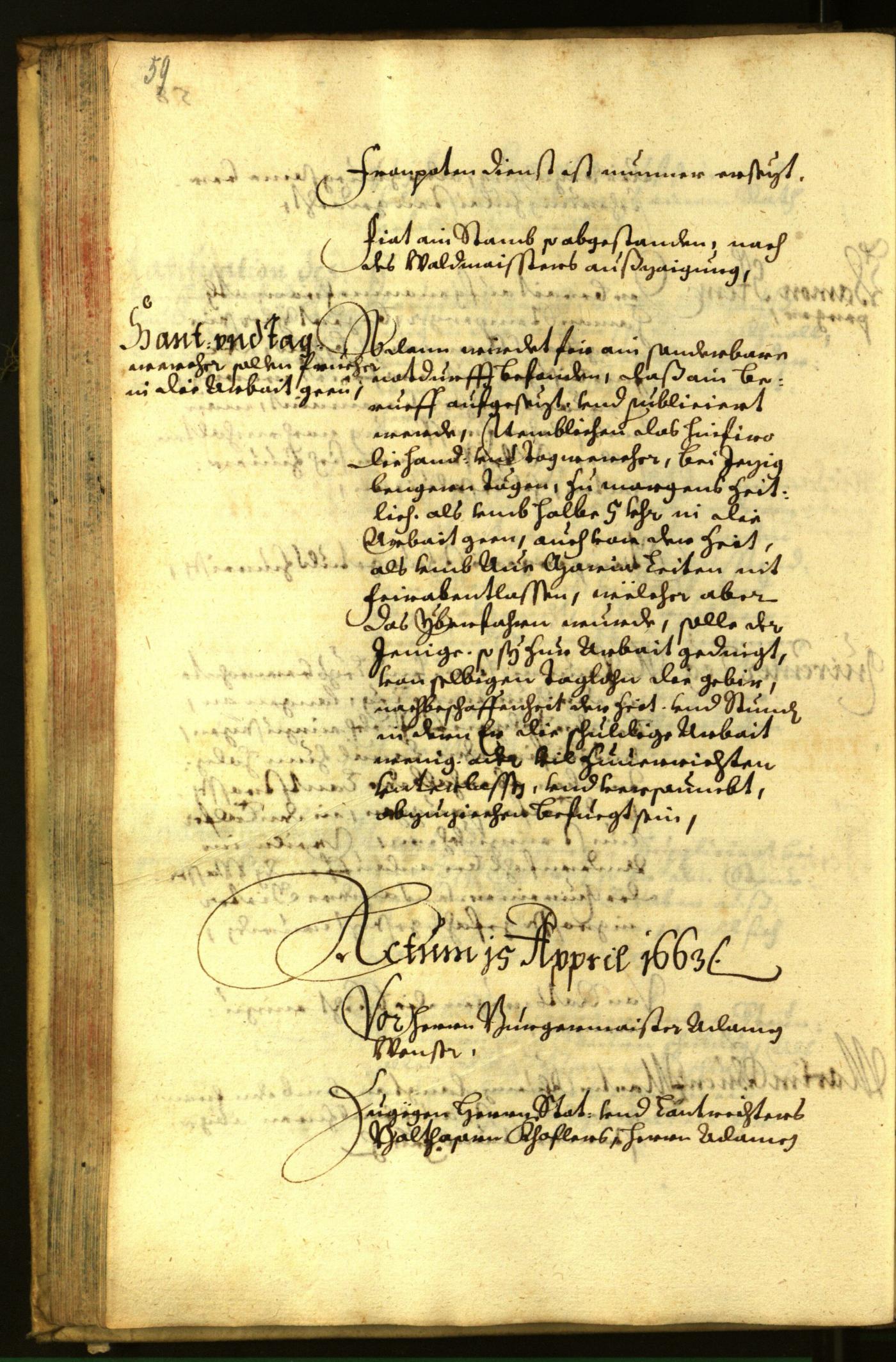 Civic Archives of Bozen-Bolzano - BOhisto Minutes of the council 1663 