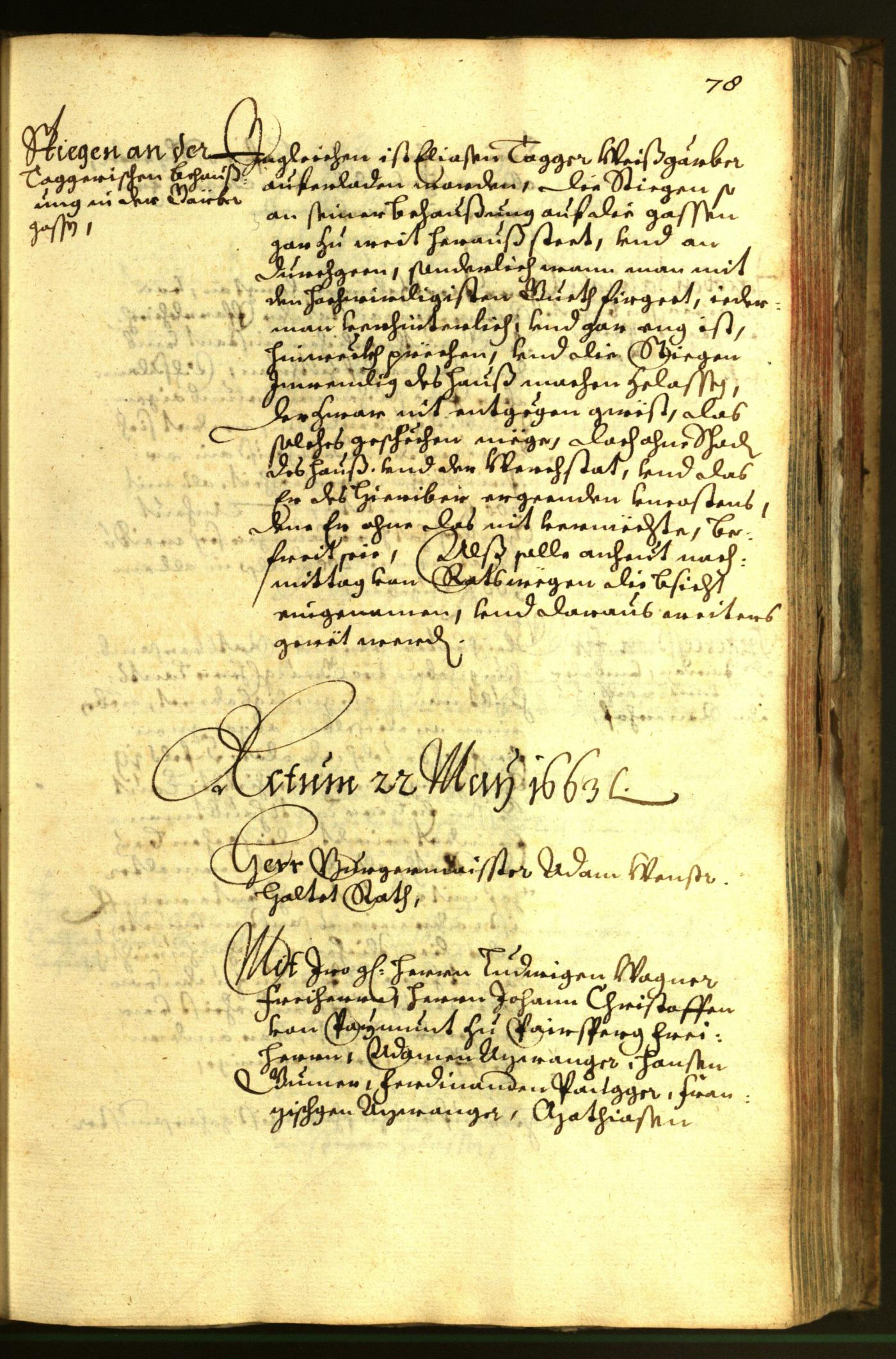 Civic Archives of Bozen-Bolzano - BOhisto Minutes of the council 1663 