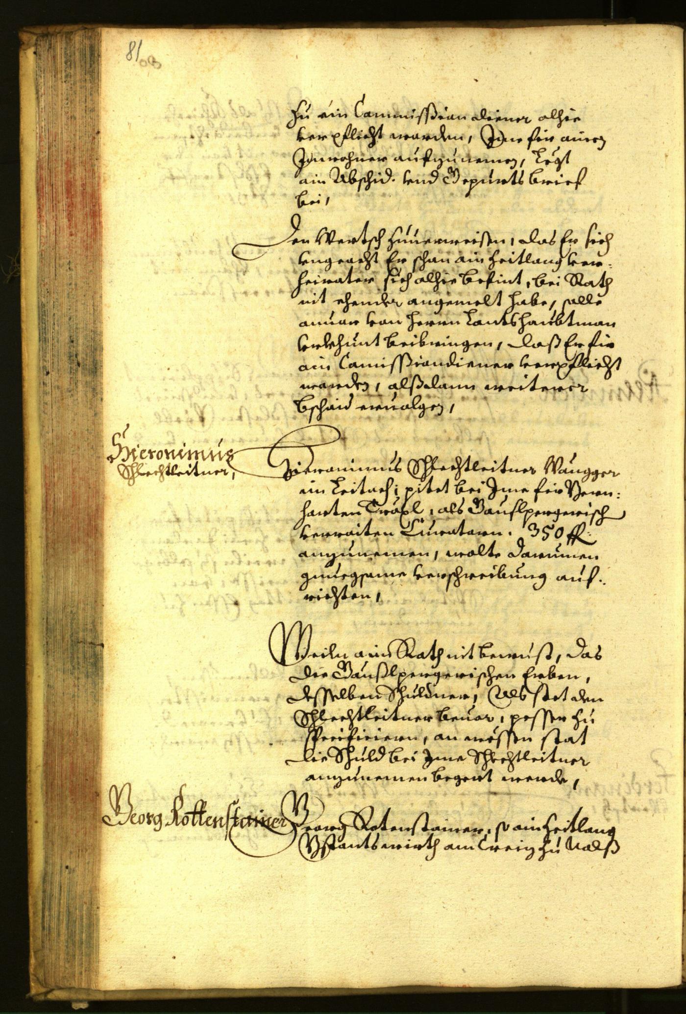 Stadtarchiv Bozen - BOhisto Ratsprotokoll 1663 