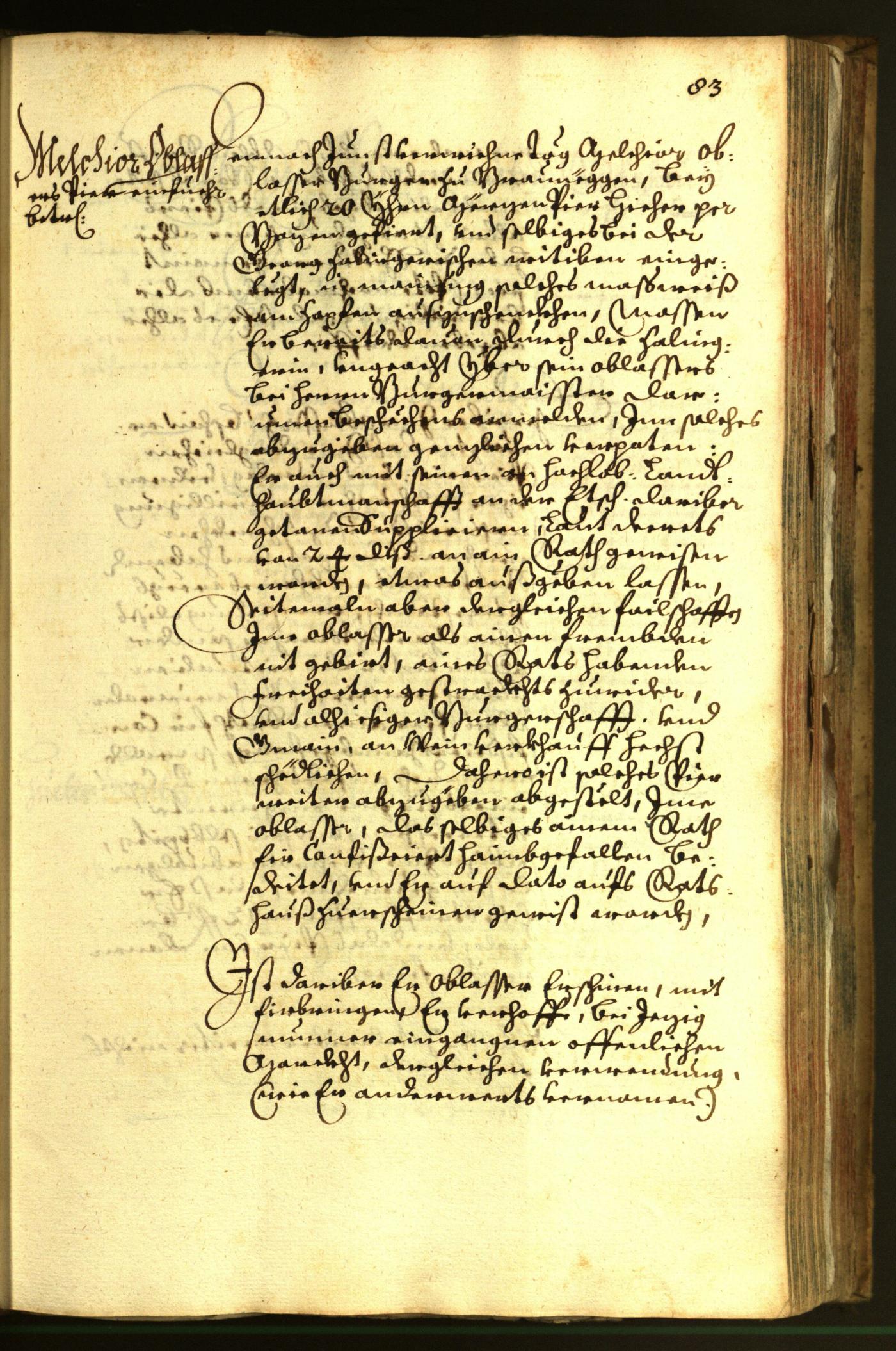 Stadtarchiv Bozen - BOhisto Ratsprotokoll 1663 