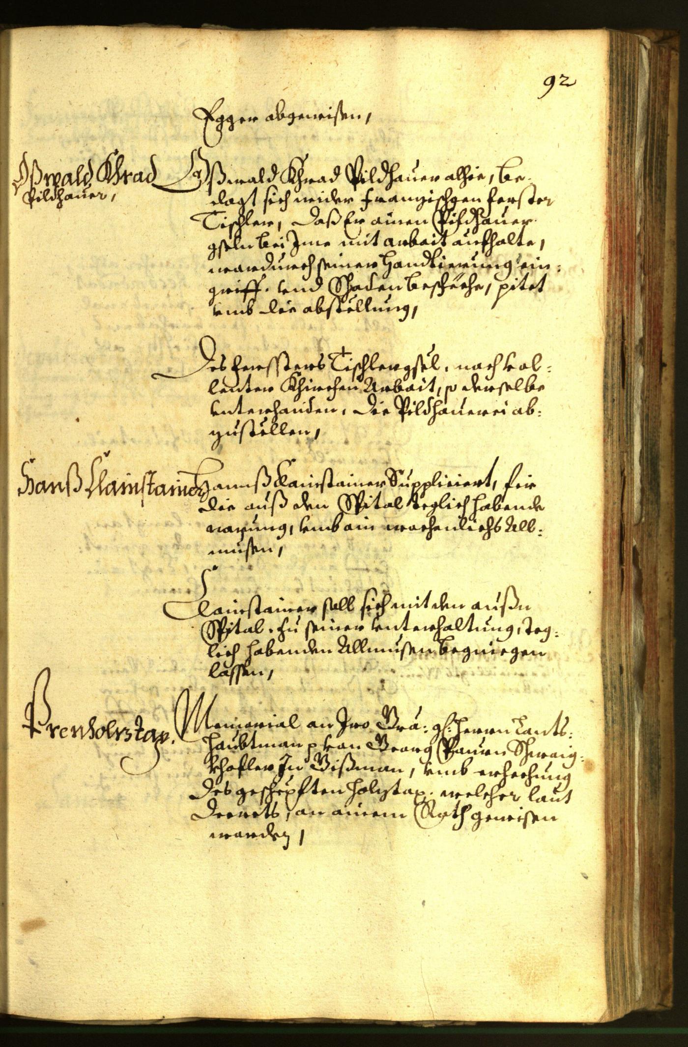 Stadtarchiv Bozen - BOhisto Ratsprotokoll 1663 