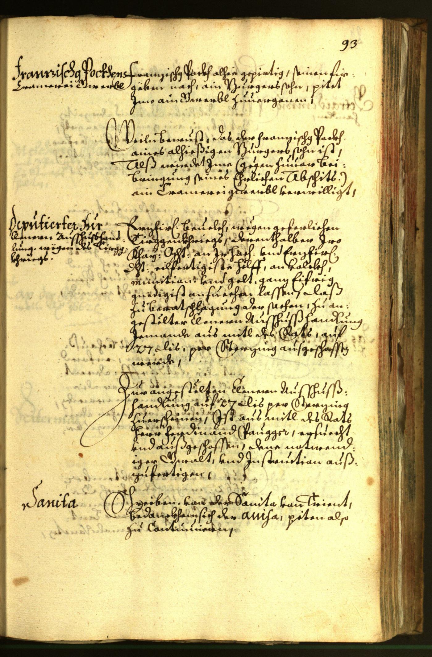 Stadtarchiv Bozen - BOhisto Ratsprotokoll 1663 