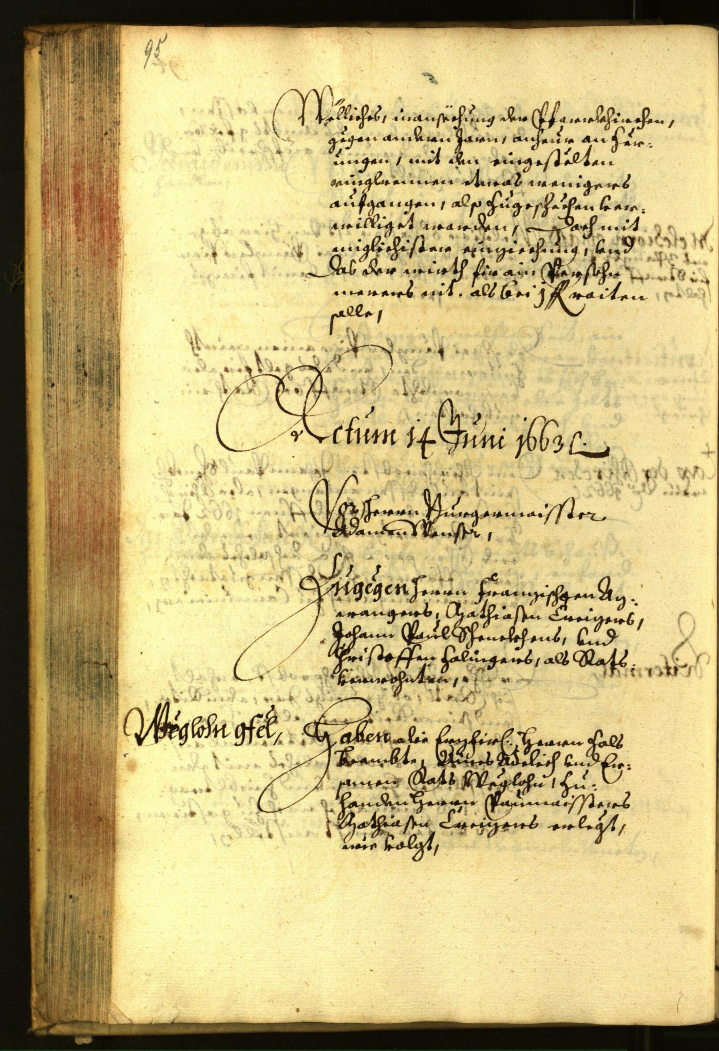 Civic Archives of Bozen-Bolzano - BOhisto Minutes of the council 1663 