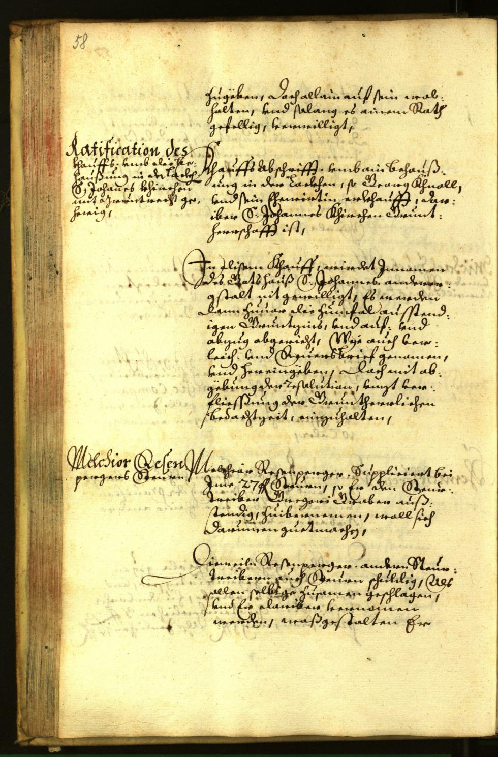 Stadtarchiv Bozen - BOhisto Ratsprotokoll 1663 