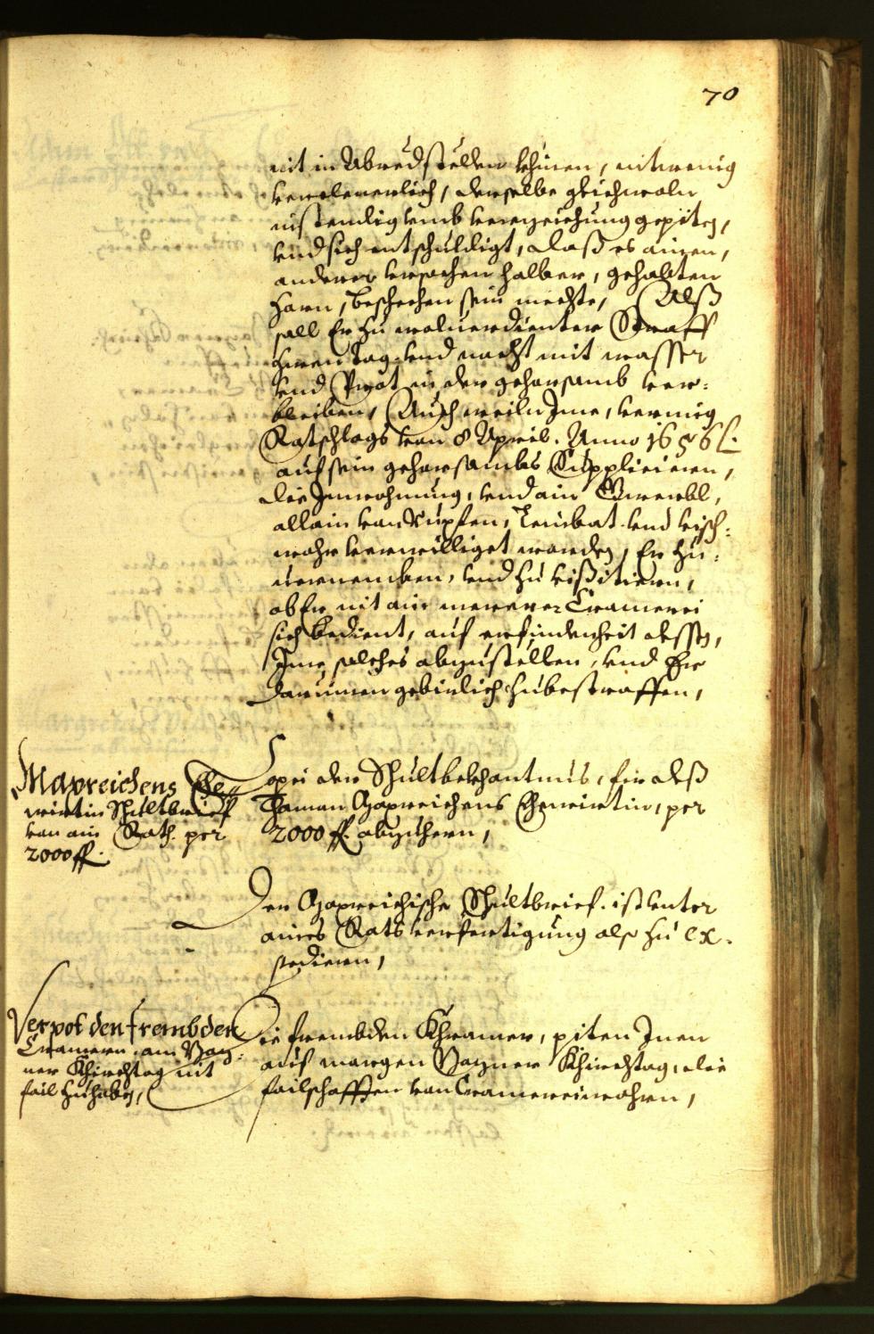 Stadtarchiv Bozen - BOhisto Ratsprotokoll 1663 