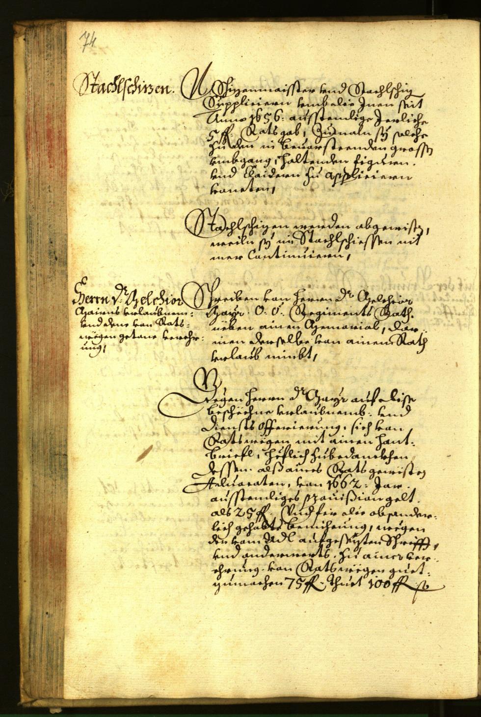 Civic Archives of Bozen-Bolzano - BOhisto Minutes of the council 1663 