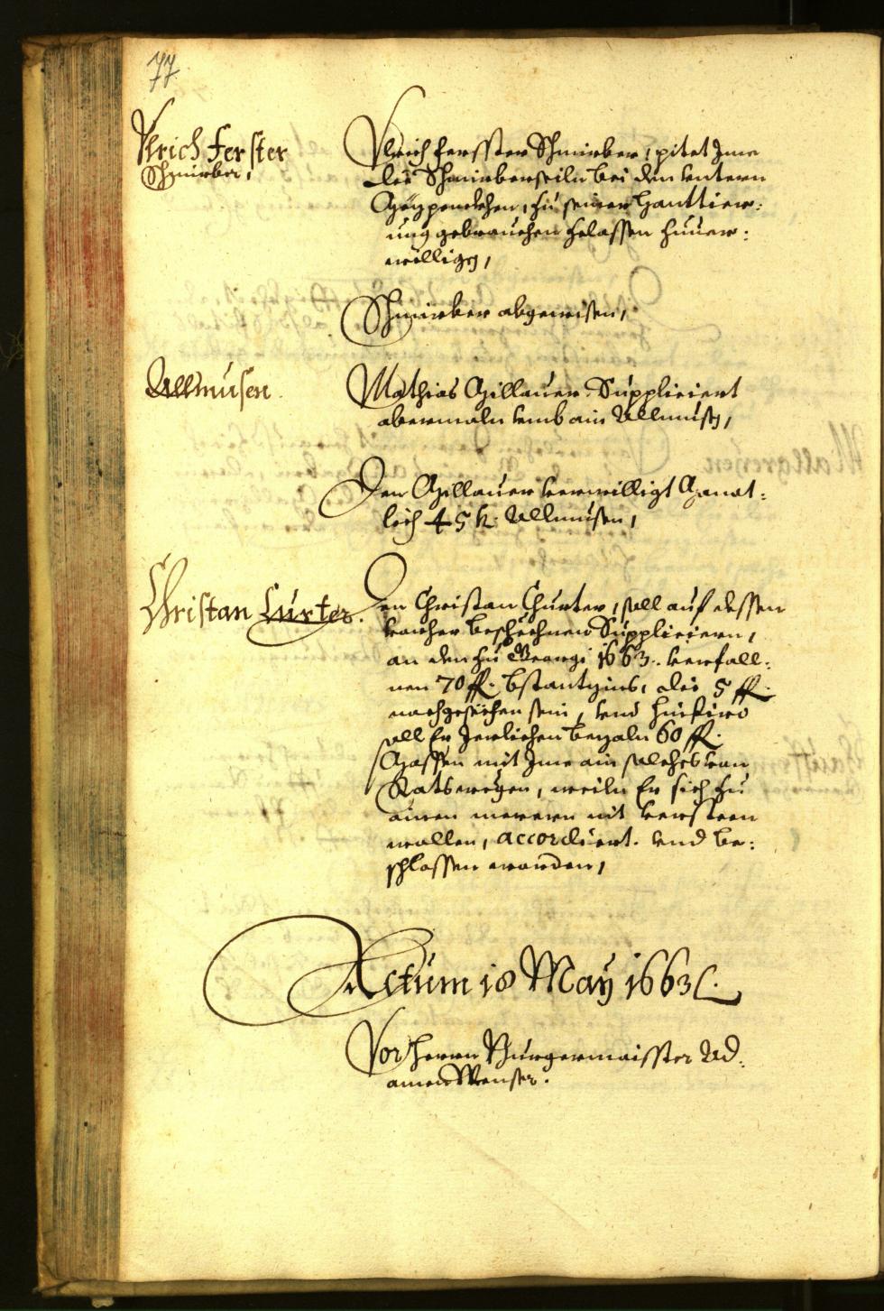 Civic Archives of Bozen-Bolzano - BOhisto Minutes of the council 1663 