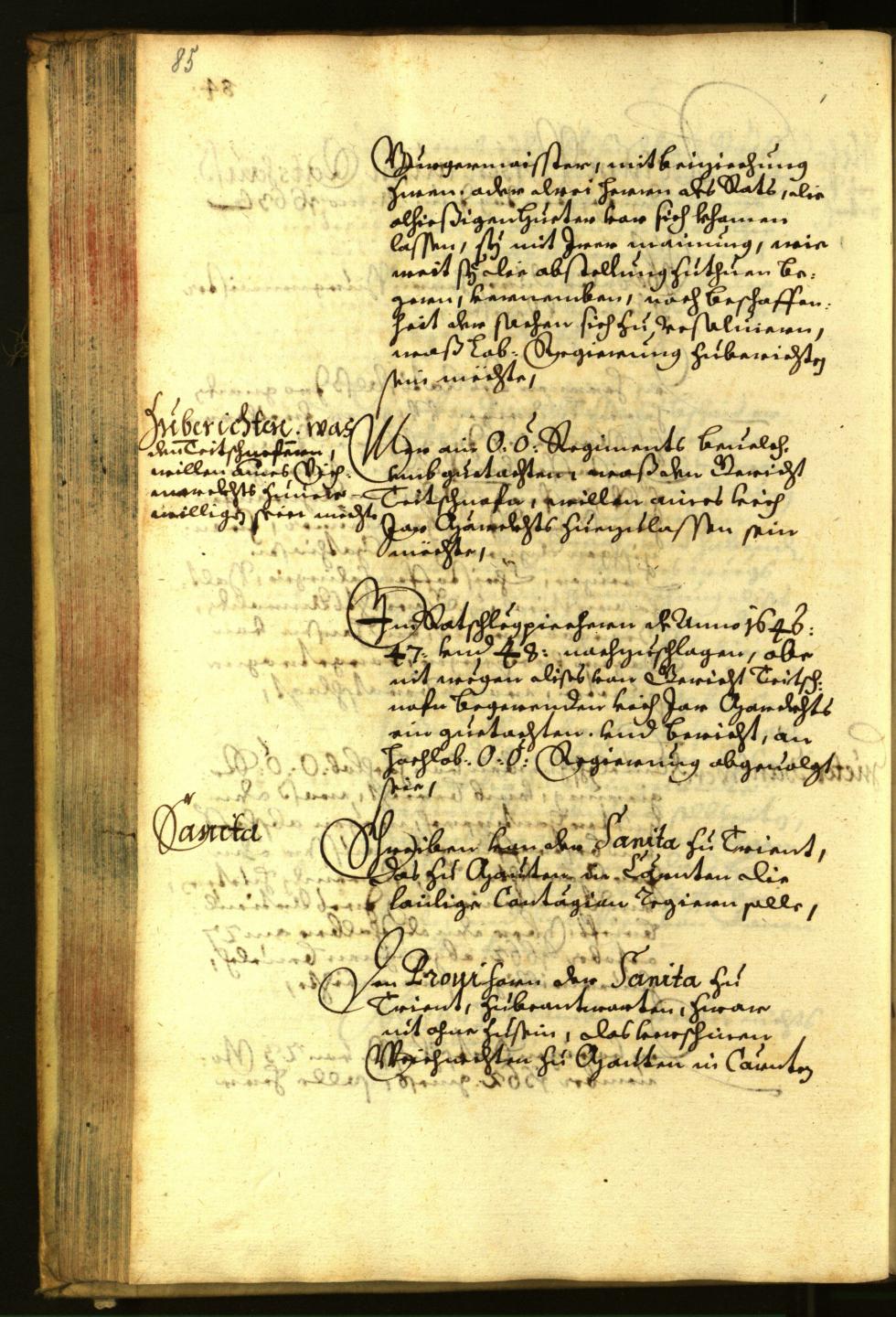 Stadtarchiv Bozen - BOhisto Ratsprotokoll 1663 