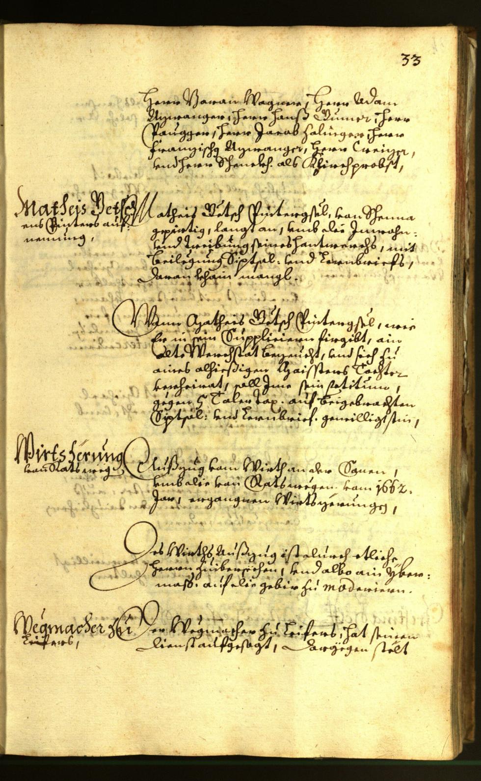 Stadtarchiv Bozen - BOhisto Ratsprotokoll 1663 