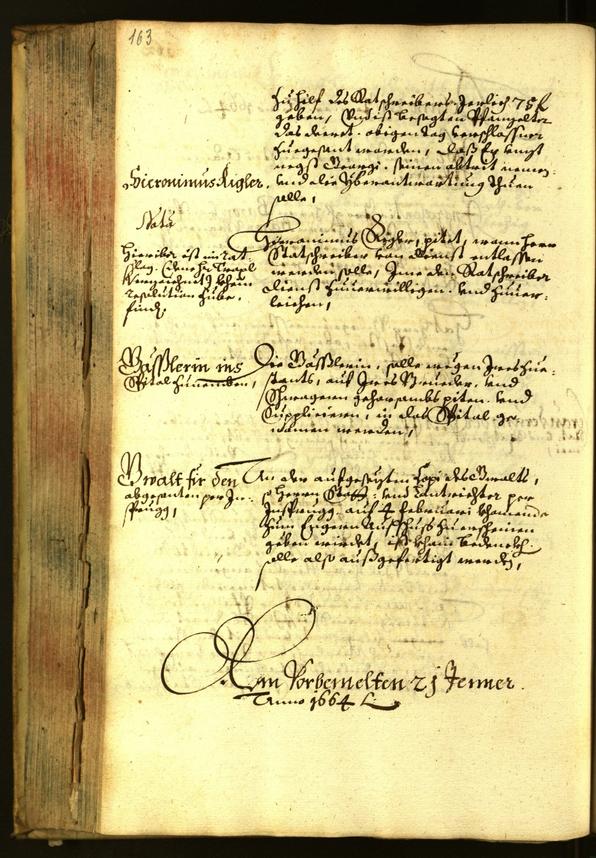 Civic Archives of Bozen-Bolzano - BOhisto Minutes of the council 1664 