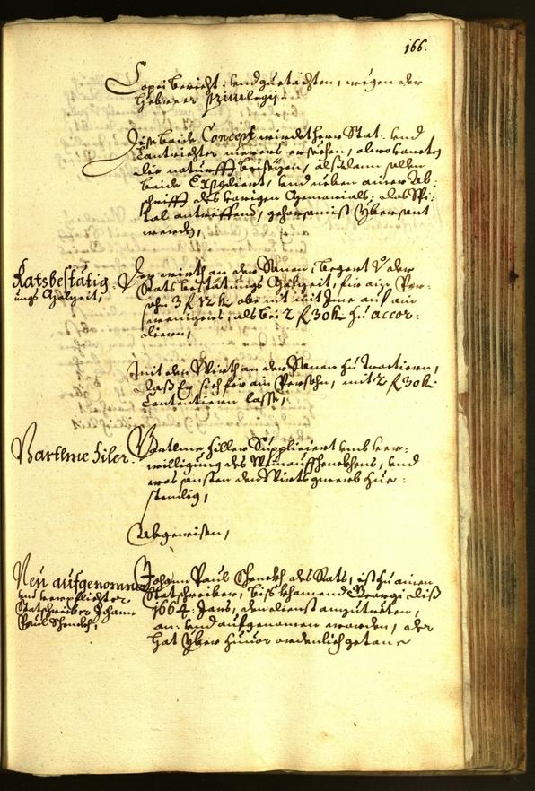 Civic Archives of Bozen-Bolzano - BOhisto Minutes of the council 1664 