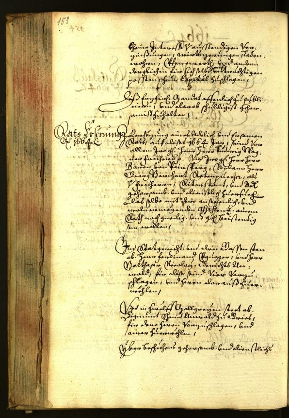 Civic Archives of Bozen-Bolzano - BOhisto Minutes of the council 1664 