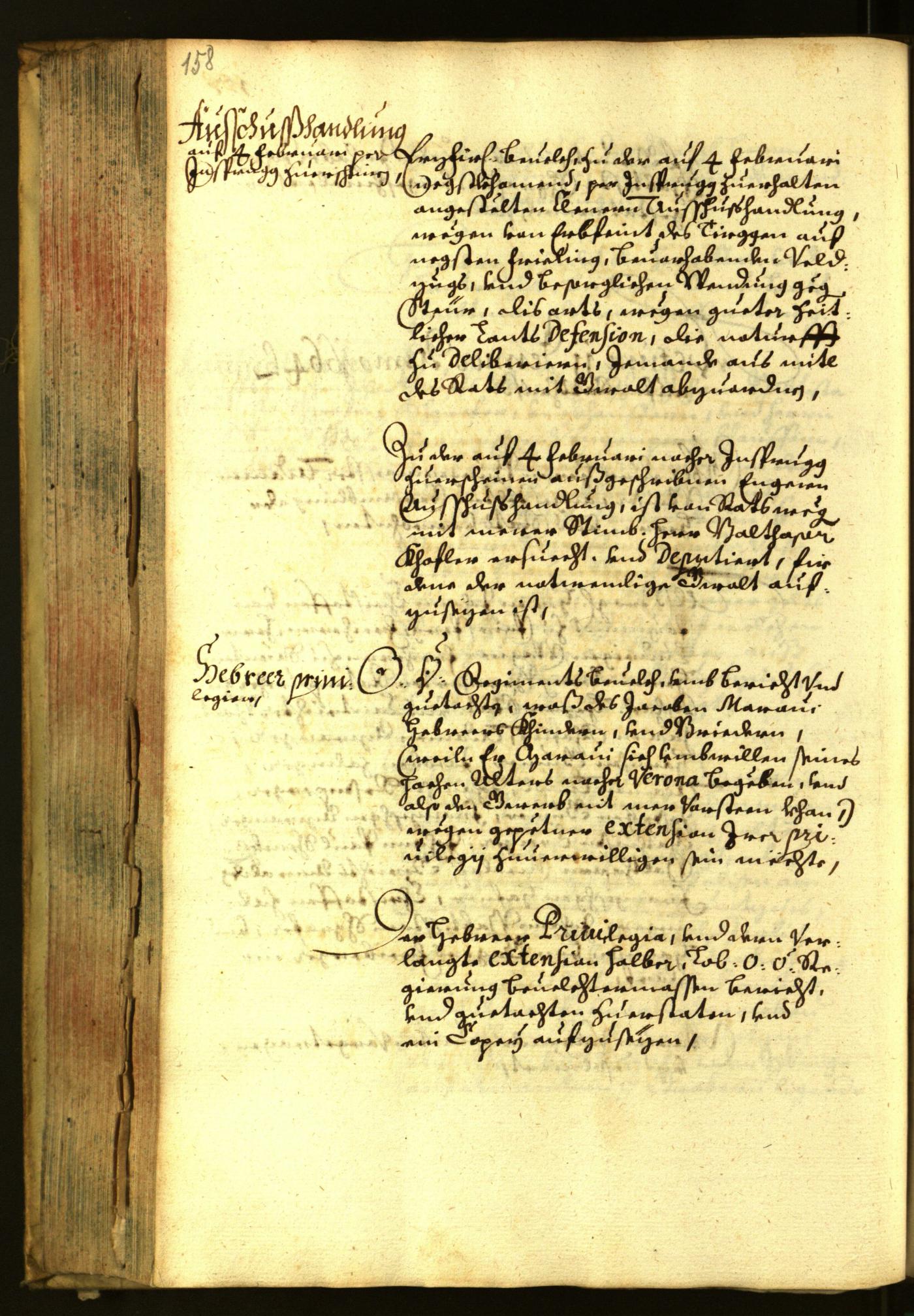 Stadtarchiv Bozen - BOhisto Ratsprotokoll 1664 